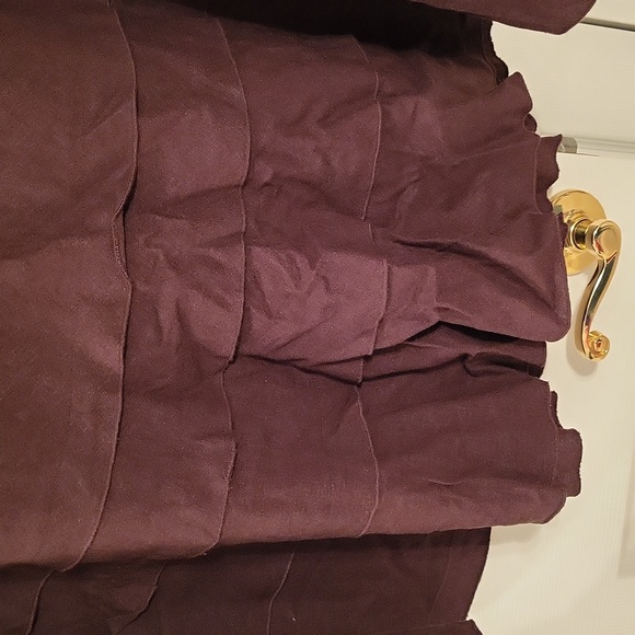 Brown Ruffled Skirt - Picture 2 of 4